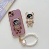 Purple Astronaut Phone Stand Holder, Cell Phone Ring Stand with