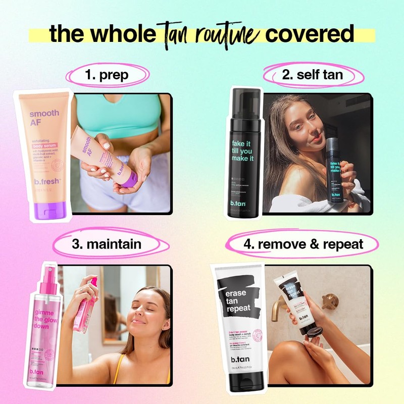 b.tan Dark Self Tanner Mousse | Fake It Till You