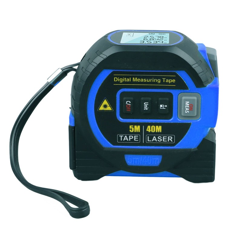 3 In 1 Digital Tape Measure Blue High Elasticity Accurate