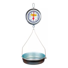 Noval Báscula Mecánica Colgante Reloj De Charola Noval De Acero Color Plateado