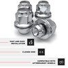 White Knight 5307-4 Chrome Medium Mag Lug Nut with Washer