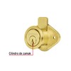 Hermex CM-21L, Cerradura para mueble, acción vertical, modelo 21, acabado