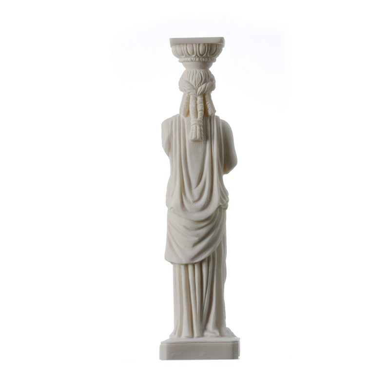 BeautifulGreekStatues Column Caryatid Statue Acropolis Athens Greek Roman Alabaster 9.8"