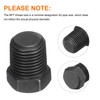 sourcing map 5Pcs 1/8 NPT Outer Hex Head Thread Pipe