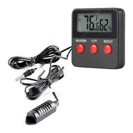 GERUI Digital Thermo/Hygrometer, Indoor Temperature Humidity Meter, Portable Hydrometer Moisture for Terrariums, Reptiles, Pets, Living Room