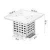 GarveeHome 304 Stainless Steel Fireplace Chimney Cover Flue Caps, 8x8
