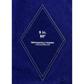 Diamond Template 9" - Clear 1/8" 60 Degree - New