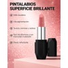 Erinde Lápiz Labial Mate con Purpurina Metálica, Tinte Labial Duradero,A03#