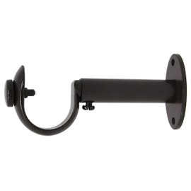 Urbanest Adjustable Solid Zinc Curtain Rod Bracket Wall Holder, Fits Up to 1 1/8" or 1 1/4" Rod, 1 Piece - Oil-Rubbed Bronze