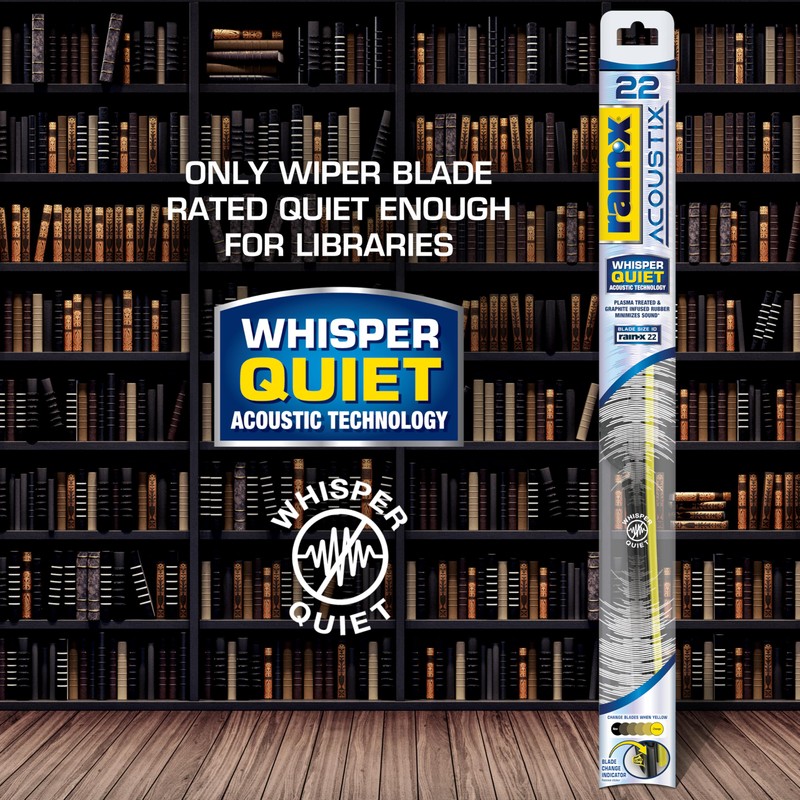 Rain-X Acoustix 14" Wiper Blades (Pack Of 1), Whisper Quiet