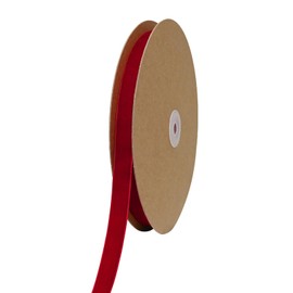 Simplegoal Red Velvet Ribbon 5/8 inch × 25 Yards for Christmas Wreath Bow DIY Sewing Projects Gift Wrapping