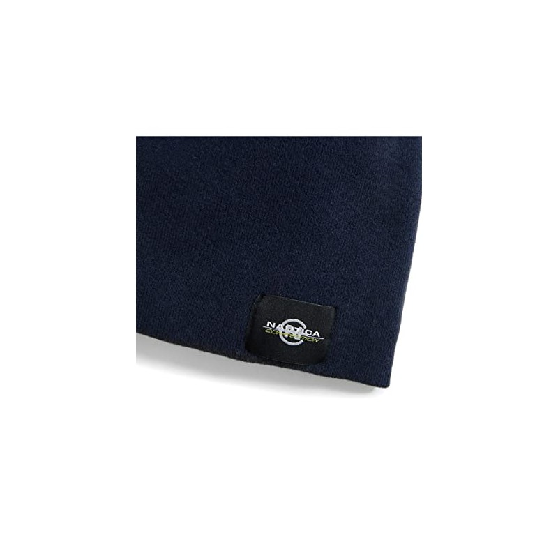 Nautica Men's Competition Sustainably Crafted Logo Beanie, Navy, OS