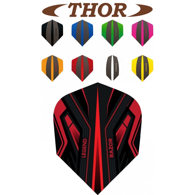 THOR-DARTS Thor-Sports Legend Razor Dart Flights - 100 Micron Standard