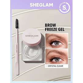 Set Me Up Brow Hold - Crystal Clear by Sheglam for Women - 2 Pc 0.17oz Eyebrow Gel, Brush