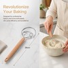 LCOLYDM 2 Pack Danish Dough Whisk,Dough Whisk, Stainless Steel Bread