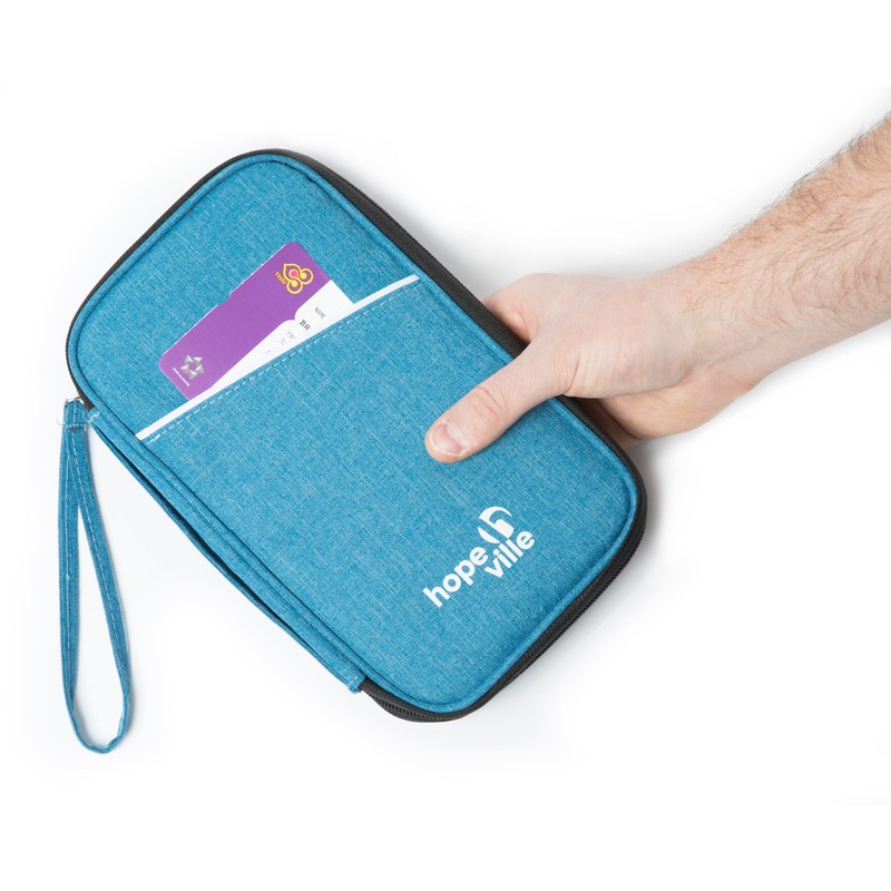 Hopeville Travel Document Case with RFID Protection, High-Quality Travel Organiser