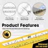 SKMYL Adhesive Measuring Tapes,Steel Self Tape Measure,1/2" Wide Imperial &
