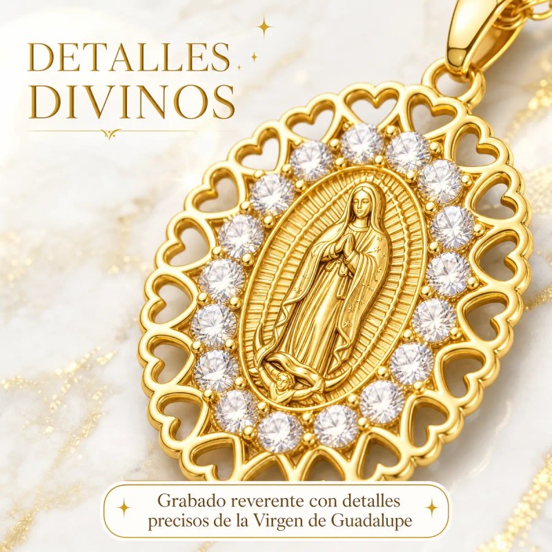 CLINKARD - Collar De Medalla Religiosa En Oro Un Detalle