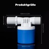 Float Valve for Water Tanks, 3/4 Inch Side Connection, Automatic