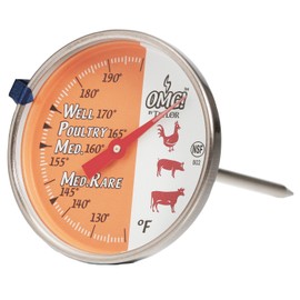 Oh My Grill Leave-In Meat Dial Thermometer