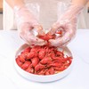 Whaline 50Pcs Disposable Plastic Lobster Bibs with 50Pcs Gloves Crawfish