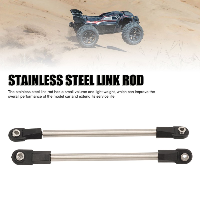 8Pcs Stainless Steel Link Rod 275mm Wheelbase Stainless Steel Link