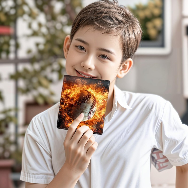 Teen Boys Wallet for Kids - Baseball Kids Wallet for