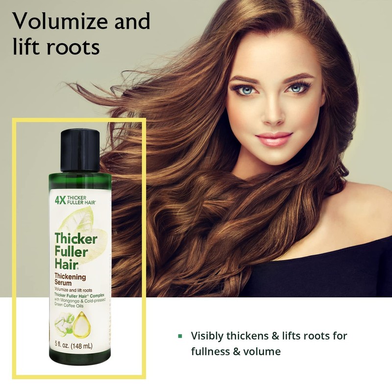 Thicker Fuller Hair Thickening Serum - Thinning Hair Treatment -