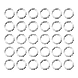 Micro Traders 30PCS Lightweight Tippet Rings Fly Fishing Trout Fishing Line Tippet Leaders Stainless Steel Small Tackle Fishing