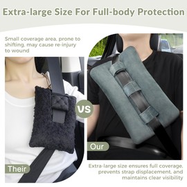 BEYOUDO Heart Surgery Pillow， Heart Pillows for After Heart Surgery Recovery, Chest Port Pacemaker Pillow for Chemo Patients Seatbelt, Gifts for Women After Hysterectomy