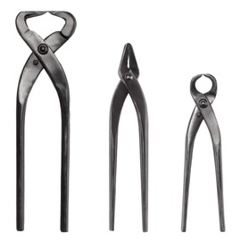 BambooMN Bonsai 3 Piece Set, Trunk Splitter, Jin Pliers, and Root Cutter, Bonsai Trimming, Beginner Friendly - 1 Set