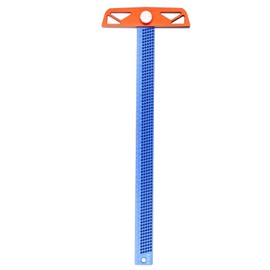 T Type Ruler Aluminum Alloy Material 2 Backboard 2 Usable Lengths Blue Adjustable Flexible Marking Woodworking ToolT-400MM