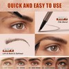 Eyebrow Pencil, Microblading Eyebrow Pen with Angled Brush, 2-in-1 Eye