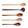 Wooden Cooking Spoons - Long Handle Wooden Mixing Spoon |