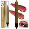 Cream Shimmer Eye Shadow Stick - Dual-Ended Waterproof Shimmer Eyeshadow