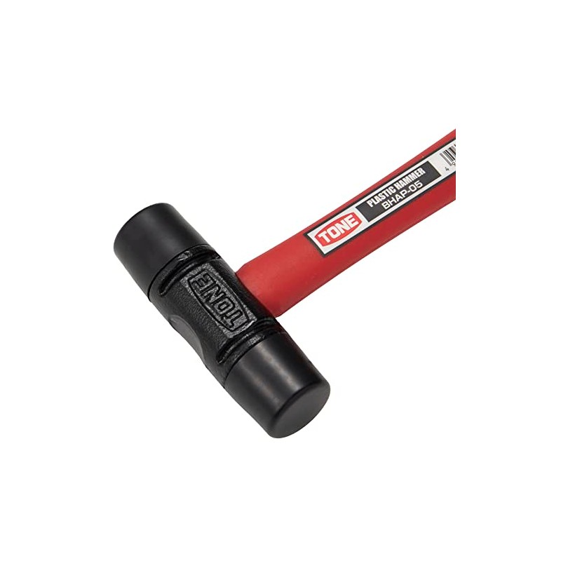 TONE Plastic Hammer BHAP-05 Red/Black 0.5 lb