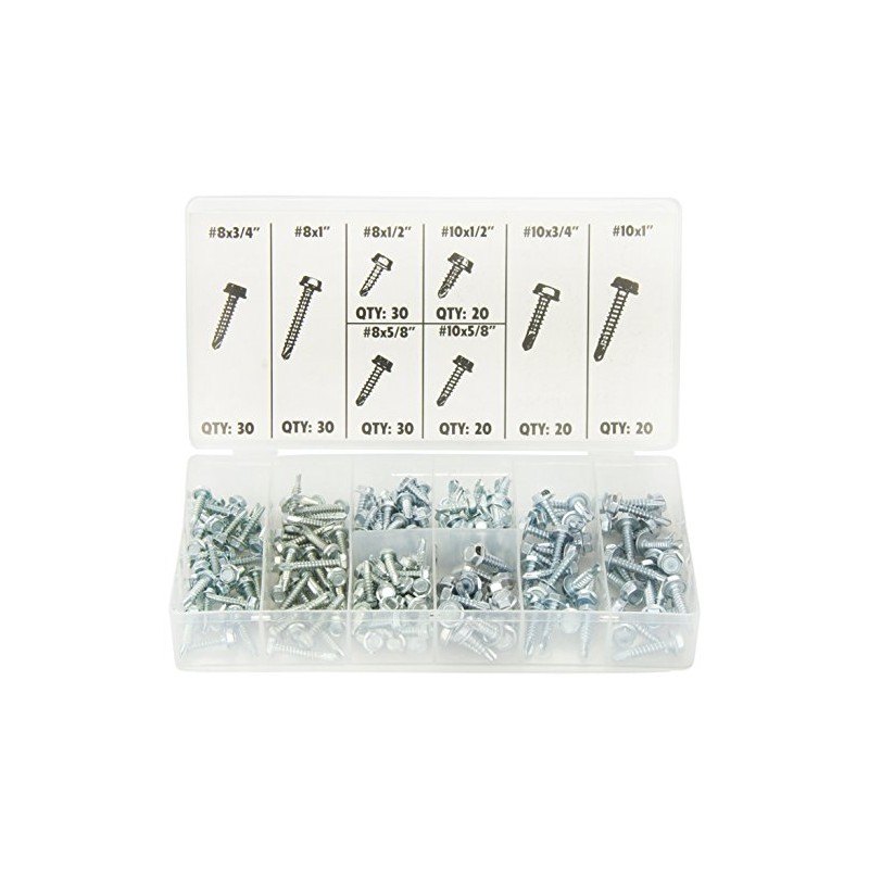 ATD Tools 349 200-Piece Hex Head Screw Assortment