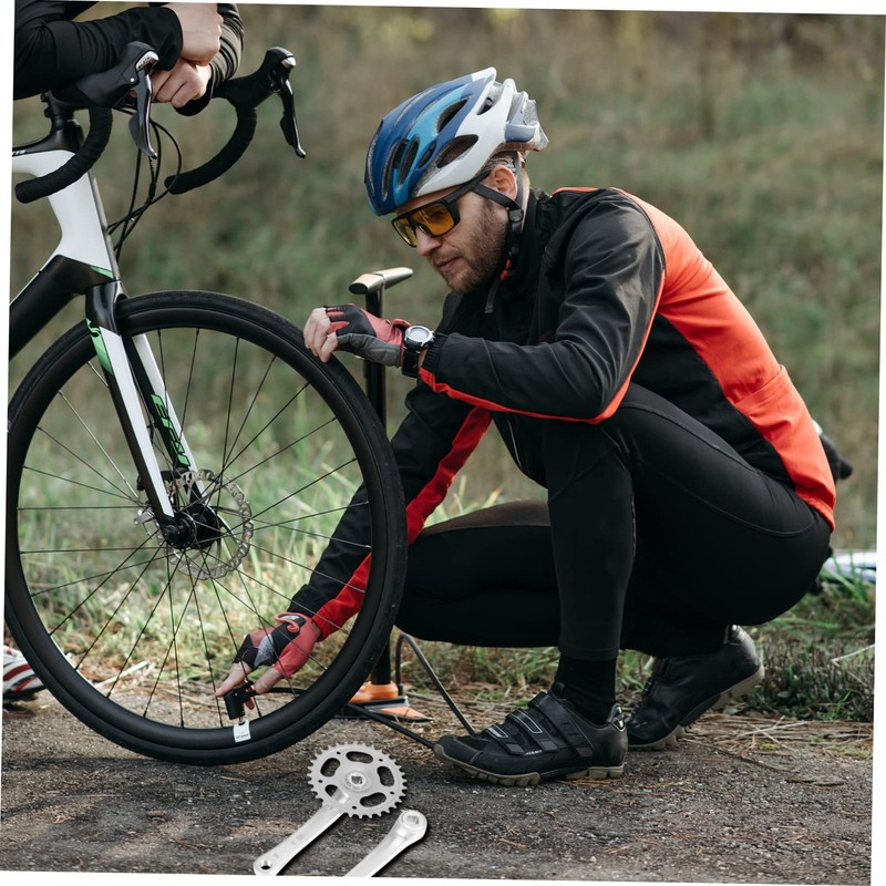 Abaodam 1Set Single Speeds Hollow Crankset Replacement for Mountain Bike