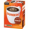 Dunkin' Hazelnut Flavored Coffee, 88 K Cups for Keurig Coffee