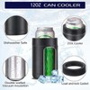Stainless Steel Beer Can Double Walled Black Simple Insulated Cola