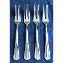 Mikasa New Mikasa FRENCH COUNTRYSIDE Set of 4 Dinner Forks 18/10 Stainless (7 7/8")