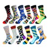 EmaoFun Mens Dress Socks, Funny Fancy Colorful Casual Pattern Crew
