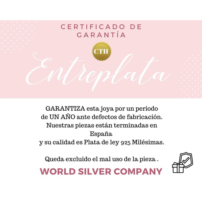 ENTREPLATA 925 Sterling Silver Earrings 24K Gold Plated Symbol for