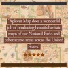 Sequoia & Kings Canyon Map Poster – 18x24 Vintage-Style Lithographic