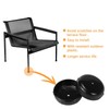 1-1/2 inch Wrought Iron Patio Furniture Feet Caps,24 Packs Round