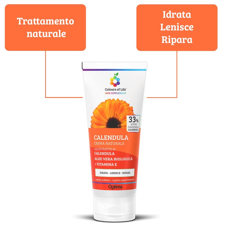 Optima Naturals Colours Of Life Calendula Cream 33% Natural Care