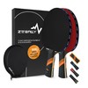 ZTTENLLY Ping Pong Paddle with Carbon Technology | Performance-Series,7-ply Finest