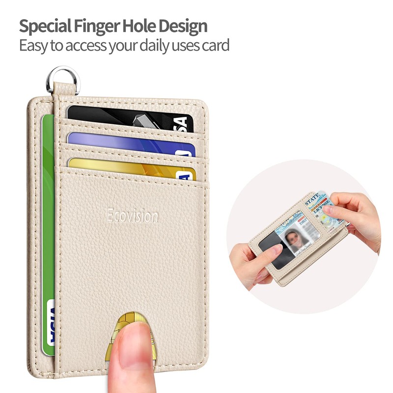 EcoVision Slim Minimalist Front Pocket Wallet, RFID Blocking Credit Card