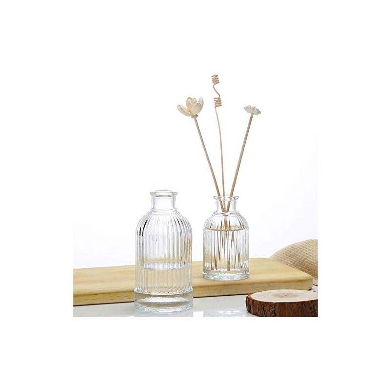 Glass Diffuser Bottles 2.9 High 40ml 1.35 Fl Oz Round