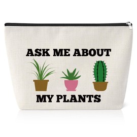Gardener Gift Cosmetic Bag Mothers Day Gifts for Mom Gardening Plant Lovers Gift Ideas Crazy Plant Lady Gifts Gardener Lover Gifts for Women Friend Birthday Christmas Presents Travel Makeup Pouch